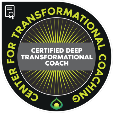 Certified Deep Transformational Coach badge from the Center for Transformational Coaching